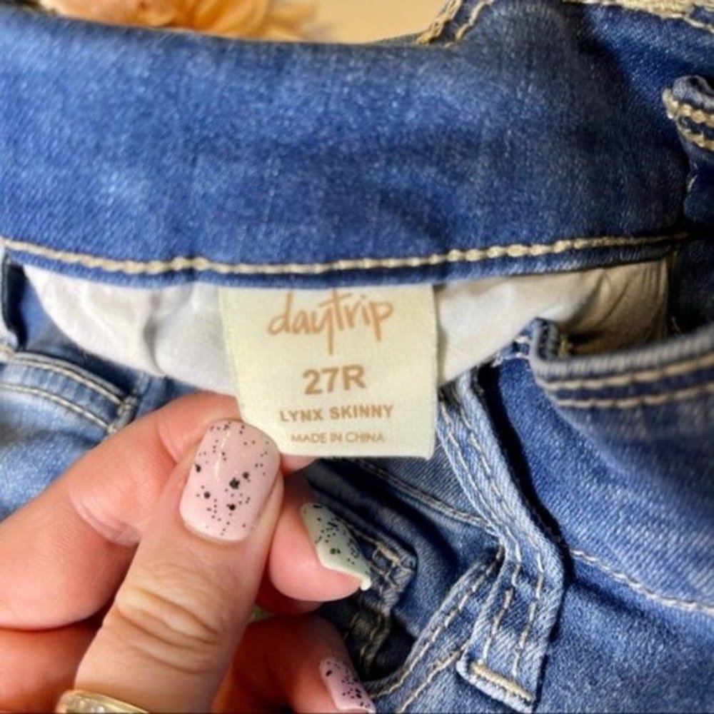 Buckle Daytrip Lynx Skinny Jeans Distressed Stretch 27 - Picture 7 of 8